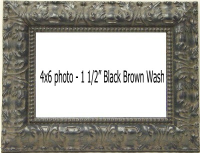 Holds 4X6 photo in BLACK frame
