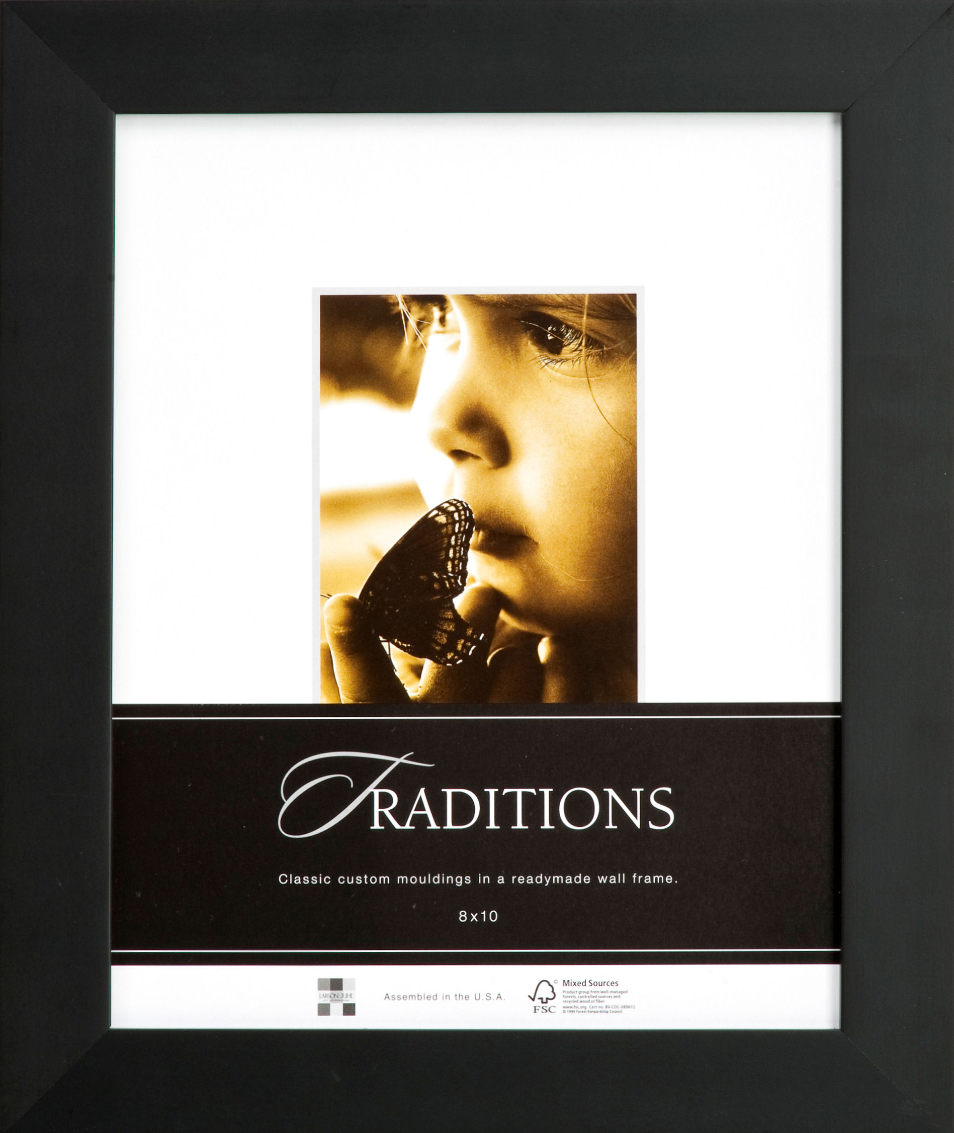 18x24 Black Satin frame 1 7/8" Width