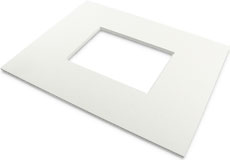 8-Ply 18x24 KIT - White (archival) mat for 12x18 image (11.5 x 17.5 opening) with Foam Backing & Bags -10 pack