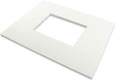 8-Ply 12x16 KIT - White (archival) mat for 9x12 image (8.5 x 11.5 opening) with Foam Backing & Bags -10 pack