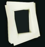 24 Pk Economy Double White 11x14 for 8x10 image (7.5 x 9.5 opening)