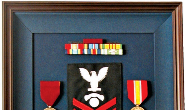 framing of military medals